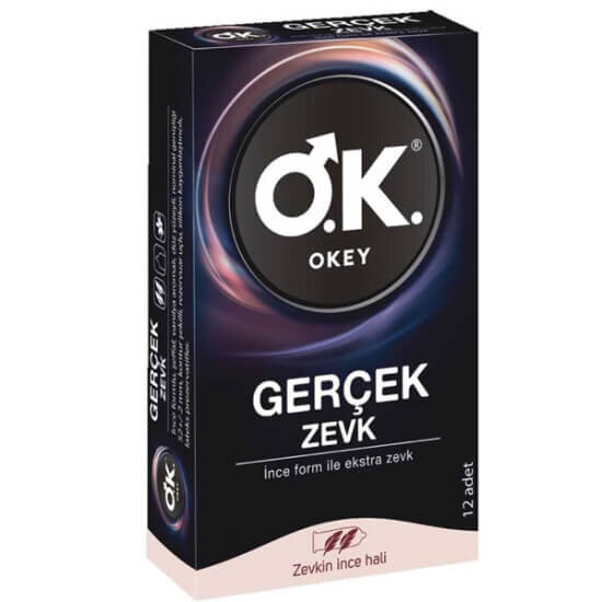 Okey Prezervatif Gerçek Zevk 12 Adet - 1