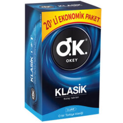 Okey Prezervatif Klasik 20 Adet - Ekonomik - Okey