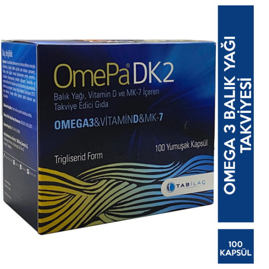 Omepa DK2 Omega 3 Vitamin D Menaq7 100 Yumuşak Kapsül - 1