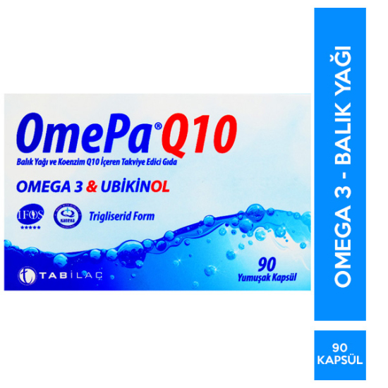 Omepa Q10 Omega 3 Ubiquinol 90 Kapsül - 1
