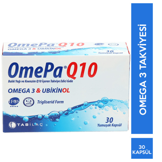 Omepa Q10 Omega 3 Ubiquinol 30 Kapsül - 1