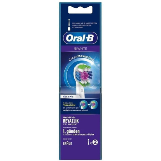 Oral B 3D White Diş Fırçası Yedek Başlığı 2 li - 1