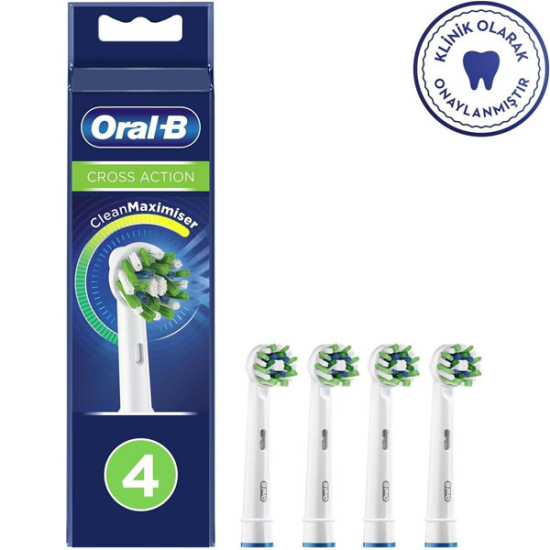 Oral B Cross Action Clean Maximiser Diş Fırçası Yedek Başlık 4'lü - 1
