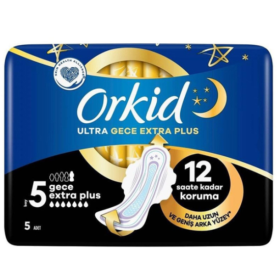 Orkid Ultra Hijyenik Ped Gece Extra Plus No5 5'li - 1