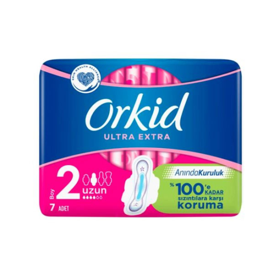 Orkid Ultra Hijyenik Ped Uzun Tekli No2 7 Adet - 1