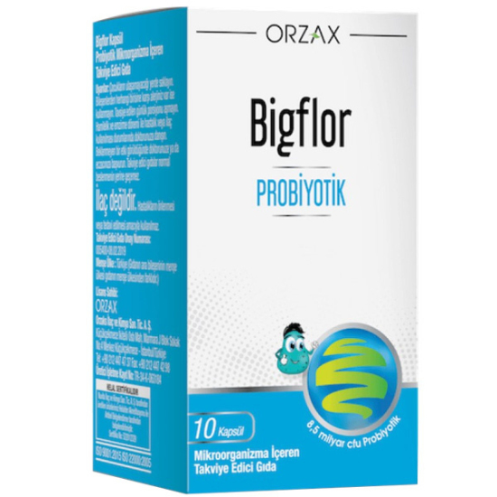 Orzax Bigflor Probiyotik 10 Kapsül - 1