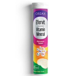 Orzax Efervit Multivitamin ve Mineral 20 Tablet - Orzax