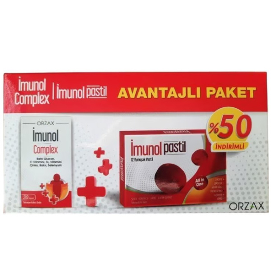 Orzax İmunol Complex 30 Kapsül ve İmunol Soft 12 Pastil - 1