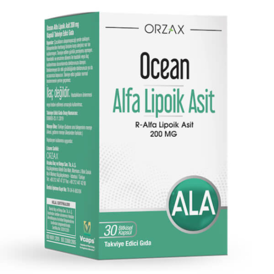 Orzax Ocean Alfa Lipoik Asit 200 mg 30 Kapsül - 1