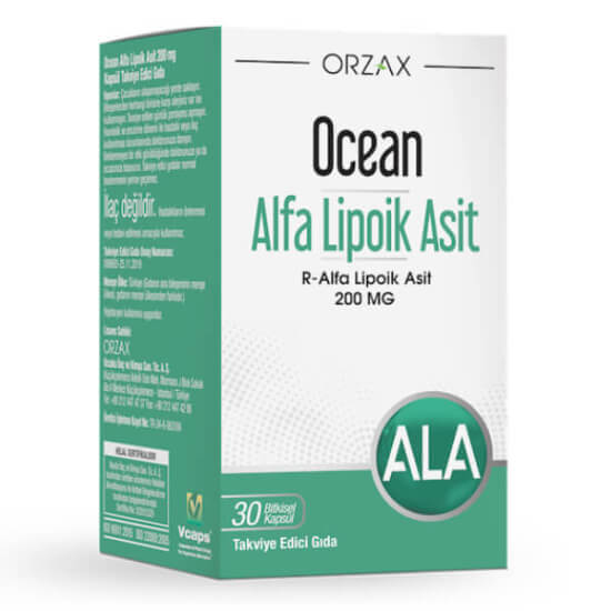Orzax Ocean Alfa Lipoik Asit 200 mg 30 Kapsül - 1