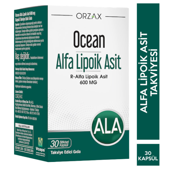 Orzax Ocean Alfa Lipoik Asit 600 mg 30 Tablet - 1