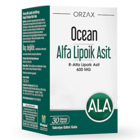 Orzax Ocean Alfa Lipoik Asit 600 mg 30 Tablet - 1