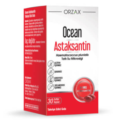 Orzax Ocean Astaksantin Natural Antioxidant 30 Kapsül - Orzax