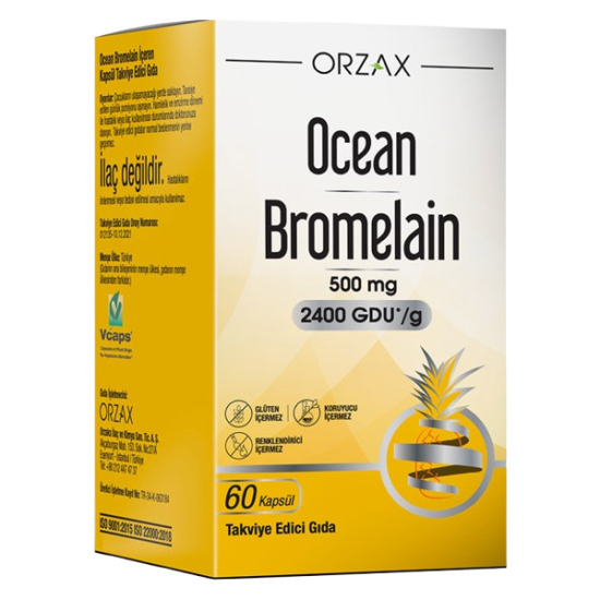 Orzax Ocean Bromelain 60 Kapsül - 1