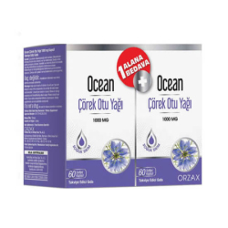 Orzax Ocean Çörek Otu Yağı 1000 Mg 60 Kapsül 1 Alana 1 Bedava - Orzax