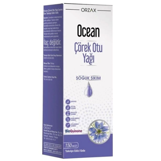 Orzax Ocean Çörek Otu Yağı Soğuk Sıkım 150 ml - 1