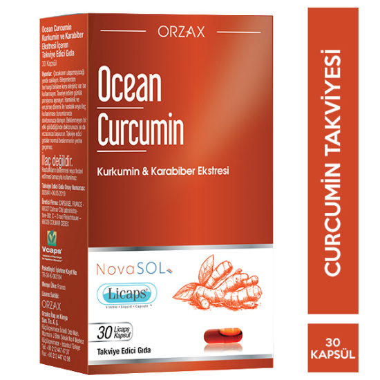 Orzax Ocean Curcumin 30 Kapsül - 1