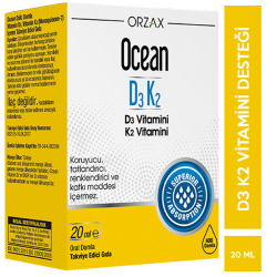 Orzax Ocean D3K2 Damla 20 ML D3 K2 Vitamini - Orzax