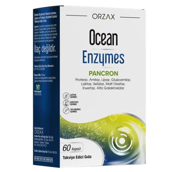 Orzax Ocean Enzymes Pancron 60 Kapsül - 1