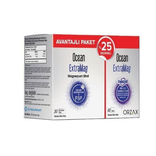 Orzax Ocean Extramag 30 Saşe Extramag Threog 60 Tablet - 1