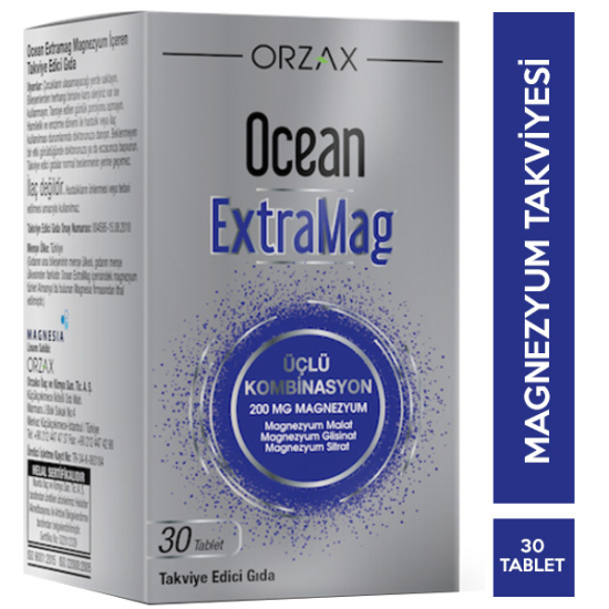 Orzax Ocean Extramag 30 Tablet Magnezyum Takviyesi - 1