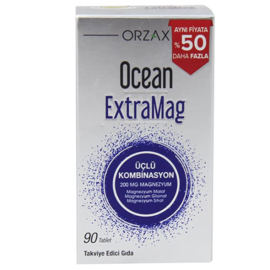 Orzax Ocean Extramag 90 Tablet Magnezyum Takviyesi - 1