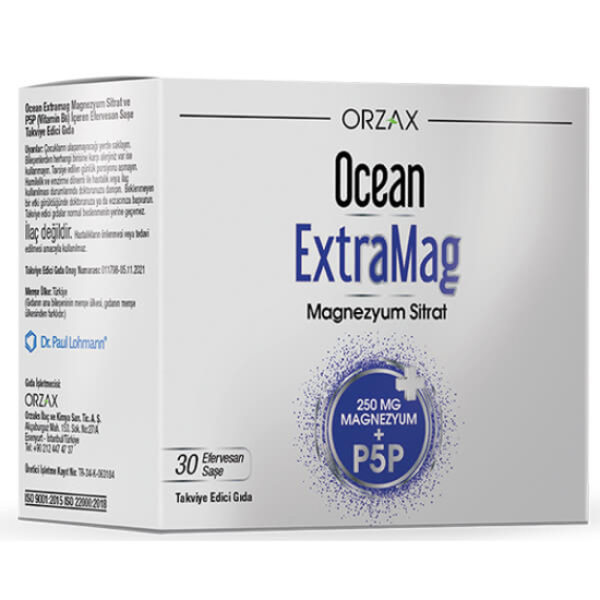 Orzax Ocean Extramag Magnezyum Sitrat Efervesan 30 Saşe - 1