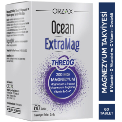 Orzax Ocean Extramag Threog 200 Mg 60 Tablet Magnezyum Takviyesi - Orzax