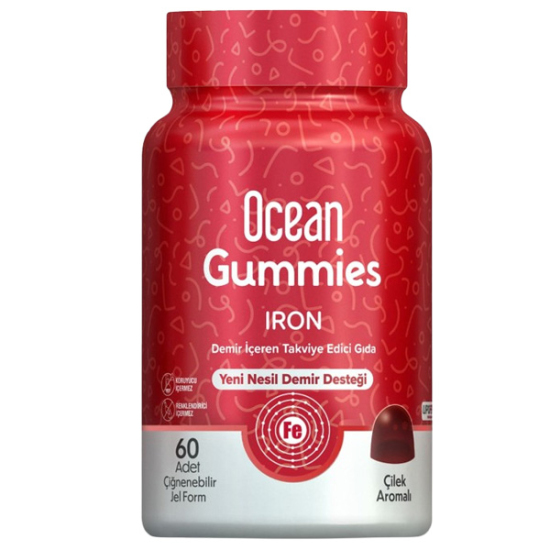 Orzax Ocean Gummies Iron Extra 17 mg 60 Çiğnenebilir Jel - 1