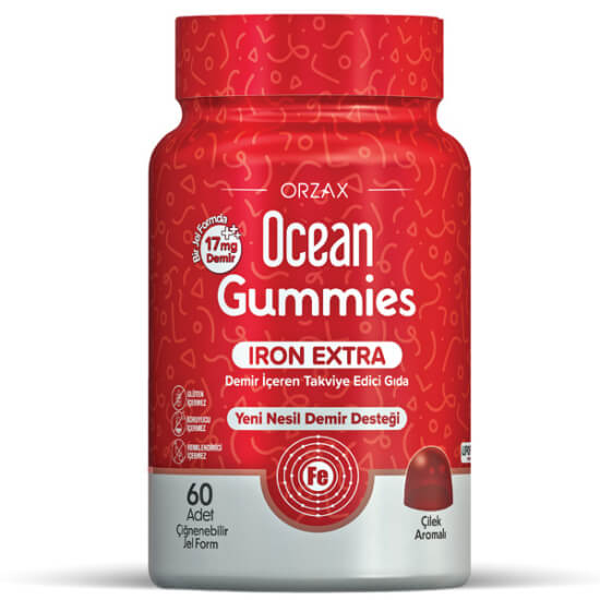Orzax Ocean Gummies İron Ekstra 60 Çiğneme Formu - 1