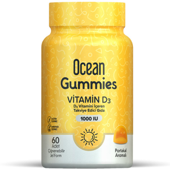 Orzax Ocean Gummies Vitamin D3 60 Çiğneme Form - 1