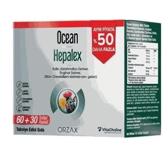 Orzax Ocean Hepalex 90 Softjel Kapsül - 1
