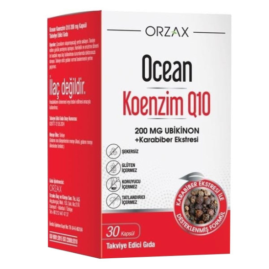 Orzax Ocean Koenzim Q10 200 mg 30 Kapsül - 1