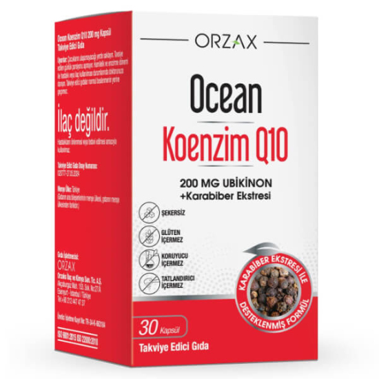 Orzax Ocean Koenzim Q10 200 mg 30 Kapsül - 1