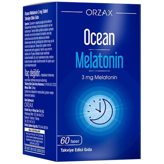 Orzax Ocean Melatonin 3 mg 60 Tabet - 1