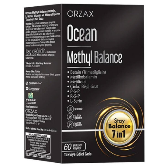 Orzax Ocean Methyl Balance 60 Kapsül Gıda Takviyesi - 1