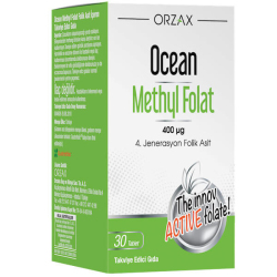 Orzax Ocean Methyl Folat 30 Tablet - Orzax
