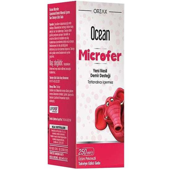 Orzax Ocean Microfer Lipozomal Şurup 250 ML - 1