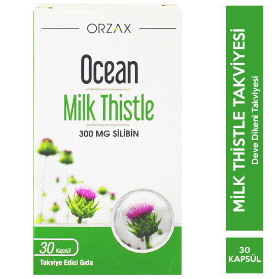 Orzax Ocean Milk Thistle 30 Kapsül Deve Dikeni Takviyesi - 1