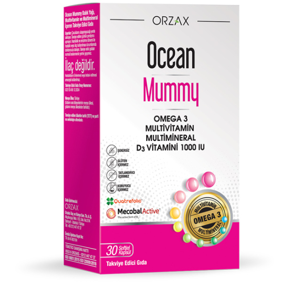 Orzax Ocean Omega 3 Mummy 30 Kapsül - 1
