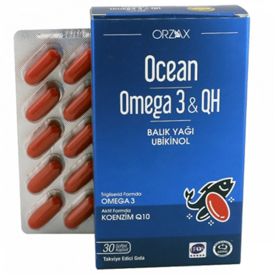 Orzax Ocean Omega 3 QH 30 Kapsül - 2
