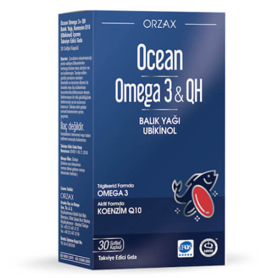Orzax Ocean Omega 3 QH 30 Kapsül - 1