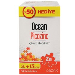 Orzax Ocean Picozinc Takviye Edici Gıda 45 Tablet - Orzax