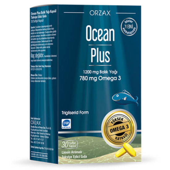 Orzax Ocean Plus Omega 3 1200 Mg 30 Soft Jel - 1