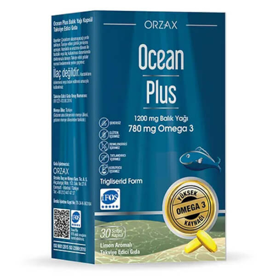Orzax Ocean Plus Omega 3 1200 Mg 30 Soft Jel - 1