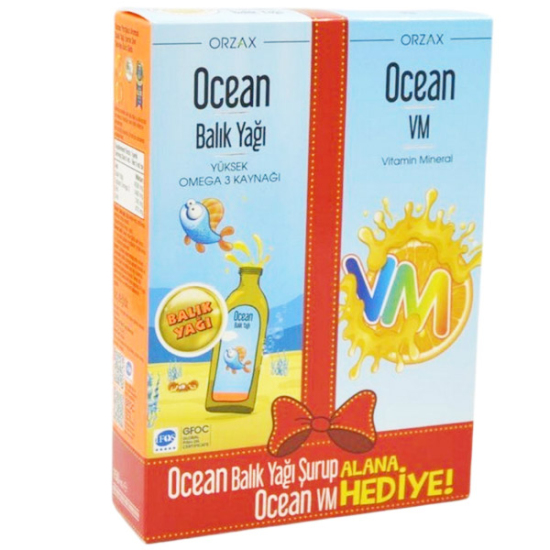 Orzax Ocean Portakal Şurup 150 ml + Ocean VM Şurup 150 ml - 1