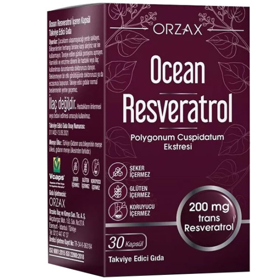 Orzax Ocean Resveratrol 200 mg 30 Kapsül - 1