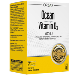 Orzax Ocean Vitamin D3 Sprey 400 IU 20 ML - Orzax