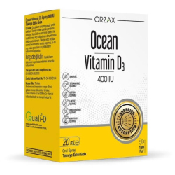 Orzax Ocean Vitamin D3 Sprey 400 IU 20 ML - Orzax