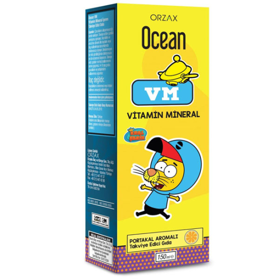 Orzax Ocean Vm Portakal Aromalı Şurup Kral Şakir 150 ml - 1